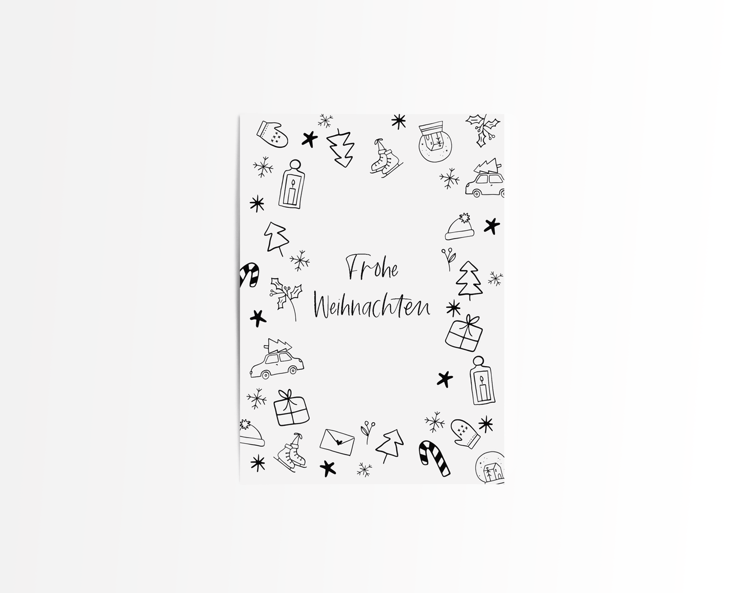 Postkarte "FROHE WEIHNACHTEN"