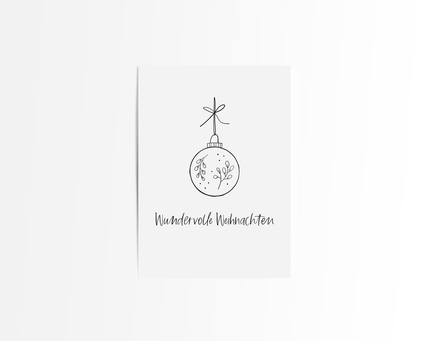 Postkarte "WUNDERVOLLE WEIHNACHTEN"