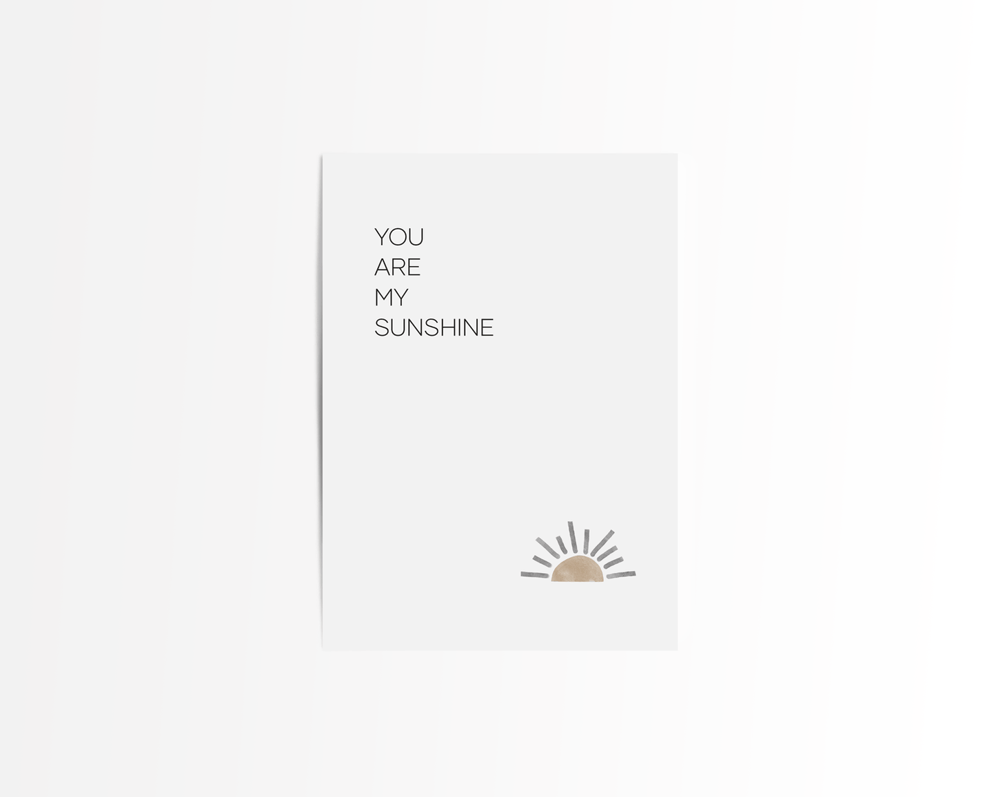 Postkarte "YOU ARE MY SUNSHINE"