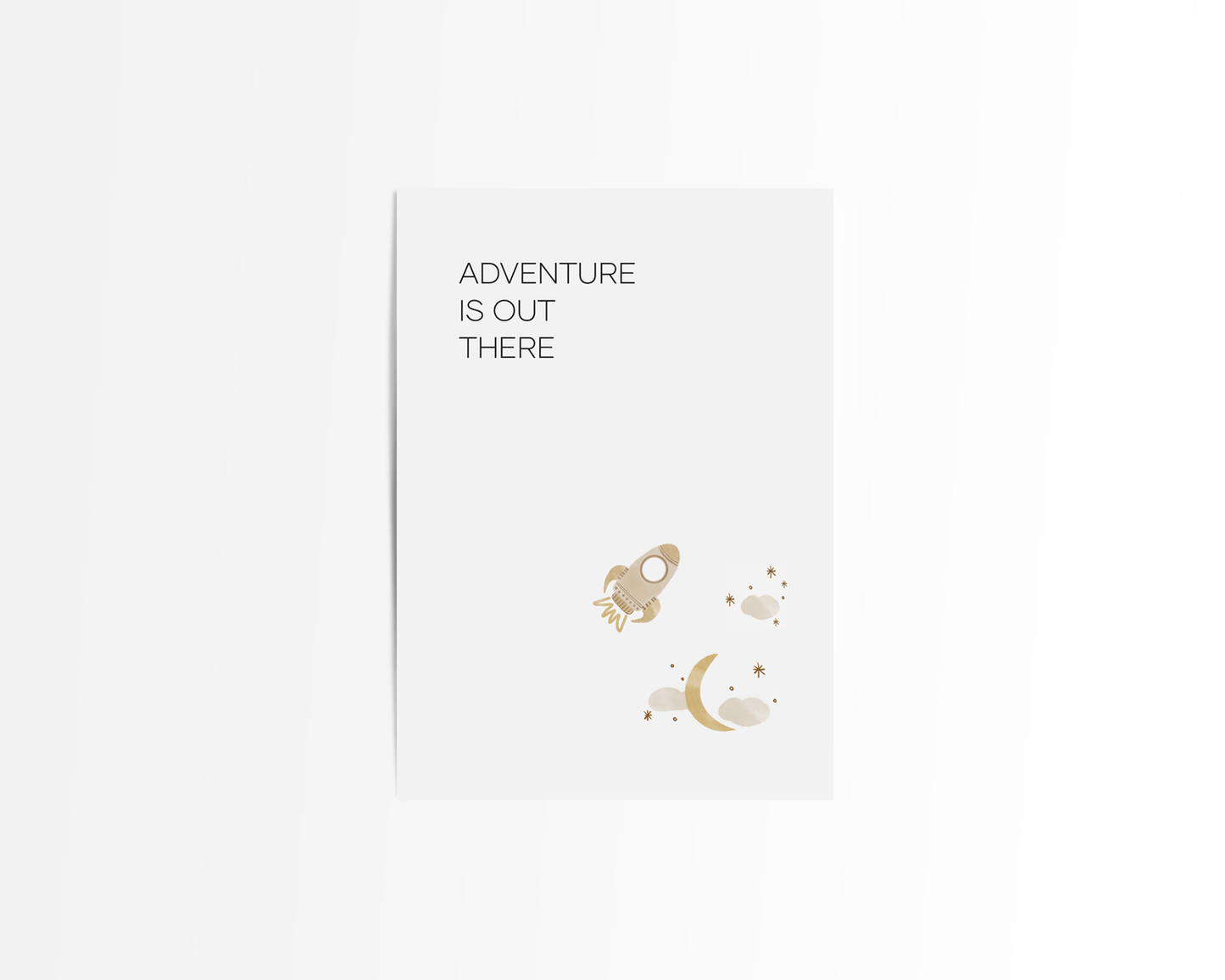 Postkarte "ADVENTURE IS OUT THERE"