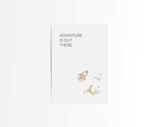 Postkarte "ADVENTURE IS OUT THERE"