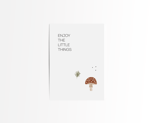 Postkarte "ENJOY THE LITTLE THINGS"