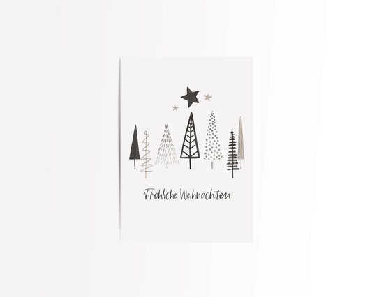 Postkarte "FRÖHLICHE WEIHNACHTEN"