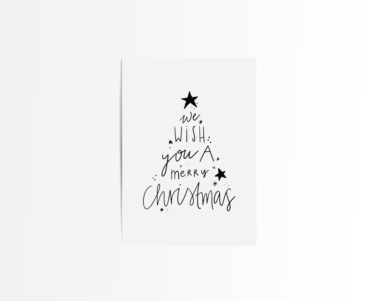 Postkarte "WE WISH YOU" Weihnachten