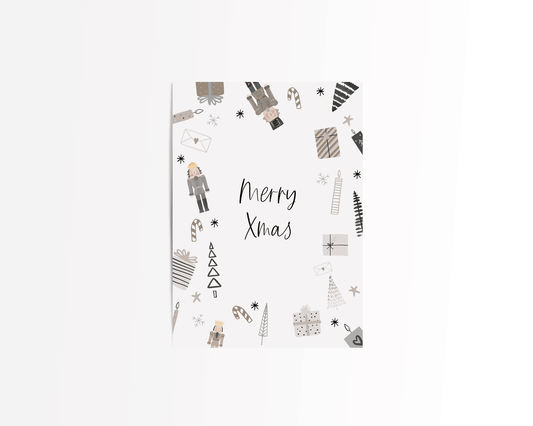 Postkarte "MERRY XMAS"